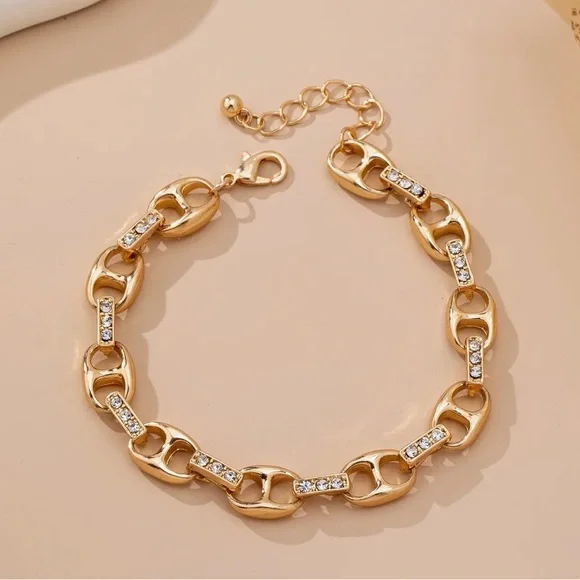Gold Mariner Link Bracelet (9701) - Picture 5 of 5